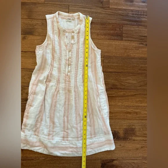 Faherty Isha Striped Sleeveless Organic Cotton Shift Dress, XS - Picture 6 of 10